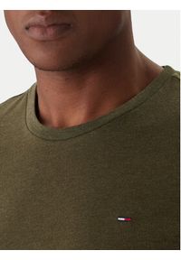 Tommy Jeans T-Shirt Jaspe DM0DM20363 Zielony Slim Fit. Kolor: zielony. Materiał: syntetyk, bawełna #4