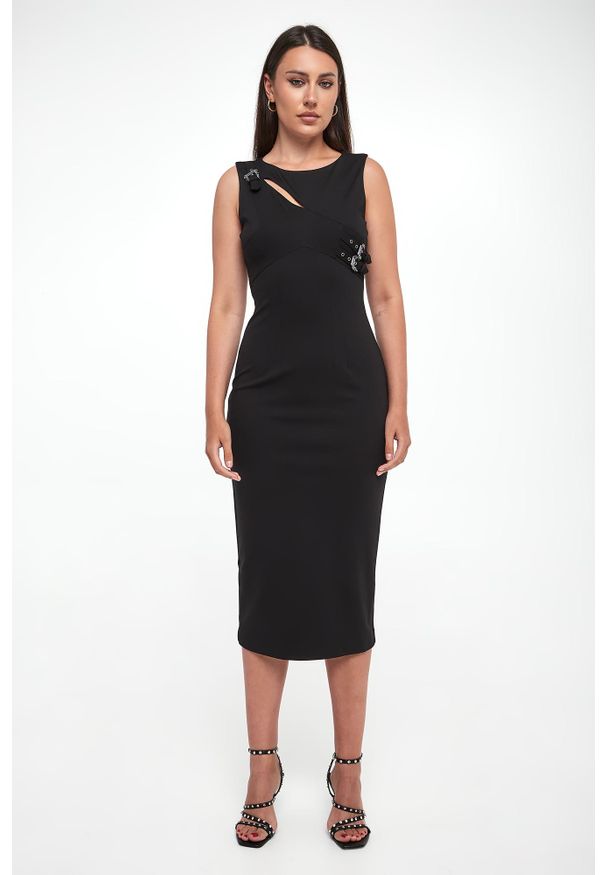 Versace Jeans Couture - Sukienka midi VERSACE JEANS COUTURE. Długość: midi