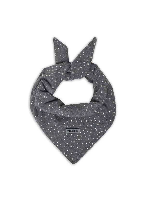 Pinko - PINKO Chusta Svizzera 106001 A2Z8 Szary. Kolor: szary. Materiał: wełna