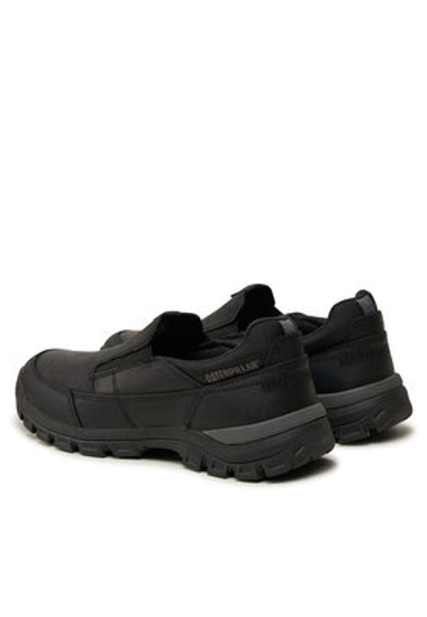 CAT Footwear Półbuty Threshold Slip On P726052 Czarny. Zapięcie: bez zapięcia. Kolor: czarny. Materiał: skóra