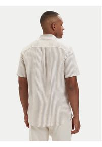 TOMMY HILFIGER - Tommy Hilfiger Koszula MW0MW42449 Beżowy jasny Regular Fit. Kolor: beżowy. Materiał: bawełna #4