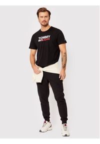 Tommy Jeans T-Shirt Corp Logo DM0DM15379 Czarny Regular Fit. Kolor: czarny. Materiał: bawełna #3