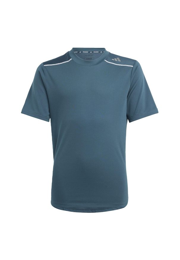 Adidas - AEROREADY Tee. Kolor: wielokolorowy, niebieski, szary. Materiał: materiał