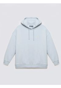 Big-Star - Bluza damska z kapturem błękitna Raisala 400. Okazja: na spacer, na co dzień. Typ kołnierza: kaptur. Kolor: niebieski. Materiał: dzianina, jeans. Wzór: haft. Styl: casual