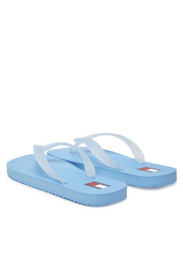 Tommy Jeans Japonki Tjw Logo Flip Flop EN0EN02447 Błękitny. Kolor: niebieski