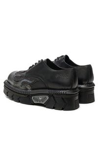 NEW ROCK Sneakersy M-1553-S1 Czarny. Kolor: czarny. Materiał: skóra