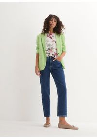 bonprix - Shirt w kwiaty. Kolor: biały. Materiał: wiskoza. Wzór: kwiaty #3