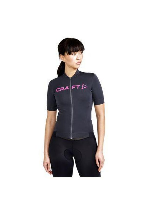 Damska koszulka Craft essence. Kolor: szary, fioletowy, wielokolorowy. Sport: kolarstwo