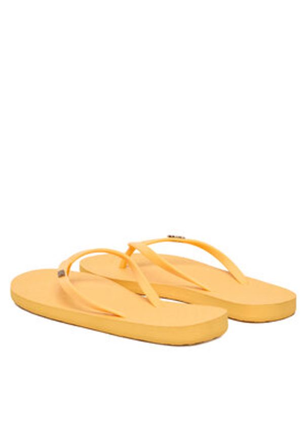 Roxy Japonki ARJL100663-PBA Żółty. Kolor: żółty. Materiał: materiał