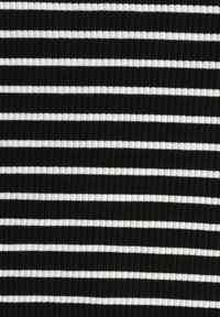 Born2be - Czarno-Biała Koszulka T-shirt z Bawełny z Krótkim Rękawem w Paski Ernlea. Kolor: czarny. Materiał: bawełna. Długość rękawa: krótki rękaw. Długość: krótkie. Wzór: paski. Styl: elegancki #2