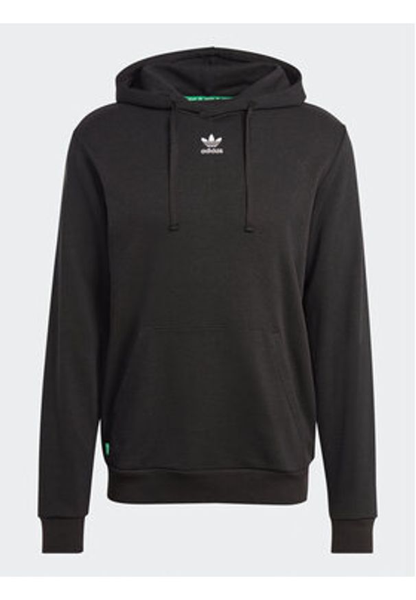 Adidas - adidas Bluza Essentials+ Made With Hemp HR8618 Czarny Regular Fit. Kolor: czarny. Materiał: bawełna
