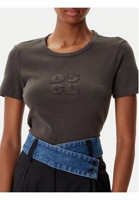 Desigual T-Shirt Praga 25WWTK46 Szary Regular Fit. Kolor: szary. Materiał: bawełna
