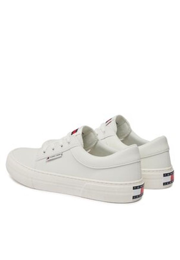 Tommy Jeans Sneakersy Tjm Vulc. Skate Derby Ess EM0EM01400 Écru. Materiał: skóra. Sport: skateboard