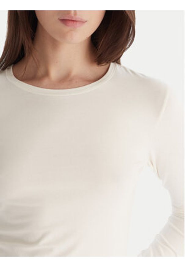 Hunkemöller Bluzka Soft 302728 Biały Slim Fit. Kolor: biały. Materiał: bawełna