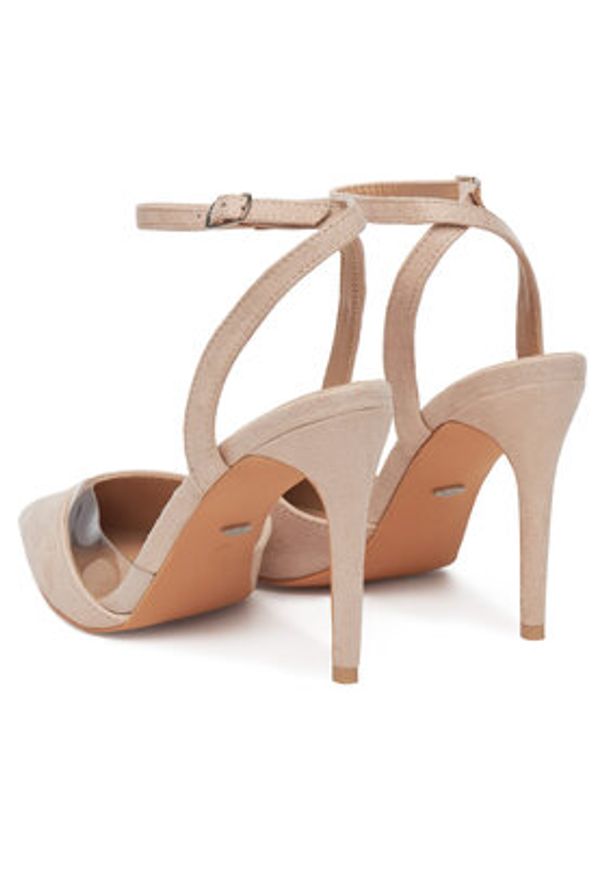 DeeZee Sandały HT5846-46 Beżowy. Kolor: beżowy. Materiał: materiał