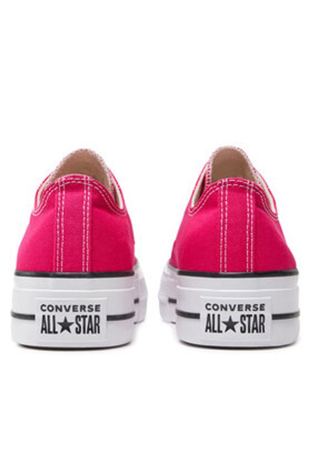Converse Trampki Chuck Taylor All Star Lift Platform Ox A11539C Różowy. Kolor: różowy. Materiał: materiał. Obcas: na platformie