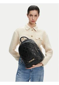 Love Moschino - LOVE MOSCHINO Plecak JC4154PP1MLA0000 Czarny. Kolor: czarny. Materiał: skóra