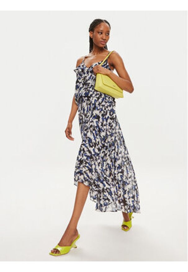 Morgan Spódnica maxi 241-JDOLY1 Granatowy Regular Fit. Kolor: niebieski. Materiał: syntetyk