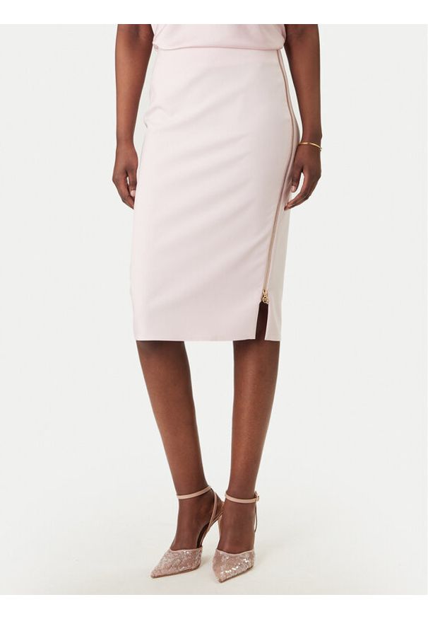 Rinascimento Spódnica ołówkowa CFC0127985003 Różowy Slim Fit. Kolor: różowy. Materiał: syntetyk