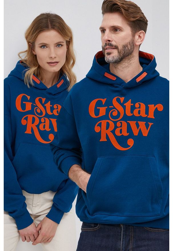 G-Star RAW - G-Star Raw - Bluza x Snoop Dogg. Okazja: na co dzień. Typ kołnierza: kaptur. Kolor: turkusowy. Materiał: poliester. Wzór: nadruk. Styl: casual