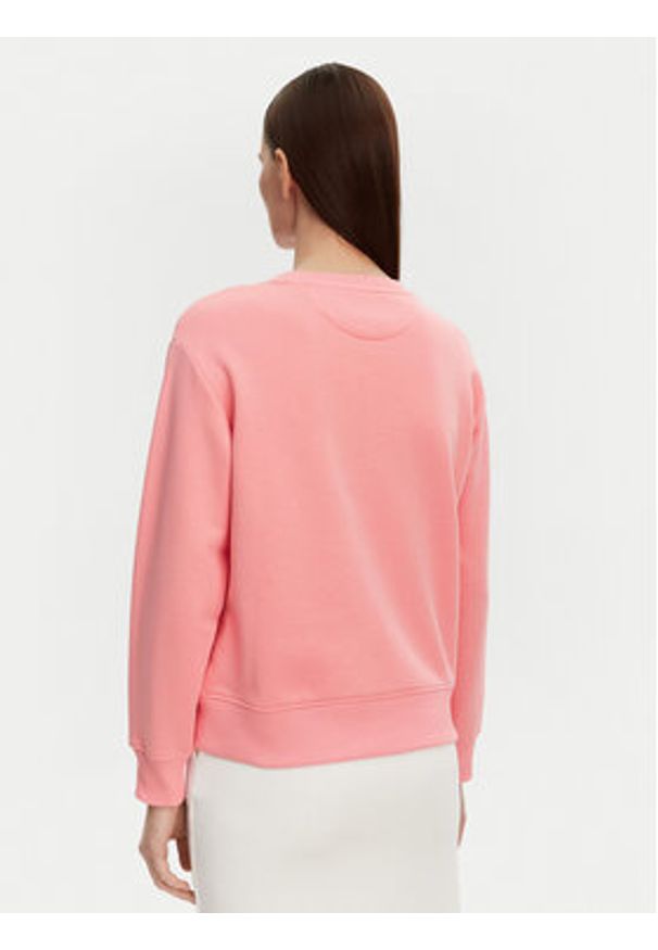 GANT - Gant Bluza Shield 4201414 Różowy Relaxed Fit. Kolor: różowy. Materiał: bawełna