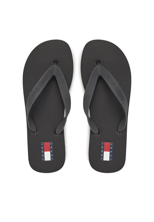 Japonki Tommy Jeans. Kolor: czarny