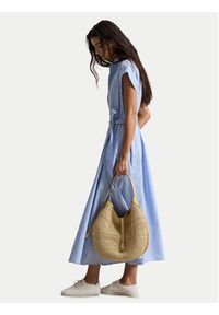Polo Ralph Lauren Sukienka koszulowa 211A96363001 Błękitny Regular Fit. Typ kołnierza: polo. Kolor: niebieski. Materiał: bawełna. Typ sukienki: koszulowe #2