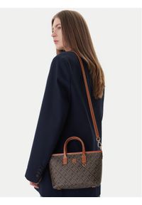 TOMMY HILFIGER - Tommy Hilfiger Torebka Th Monoplay Mini Tote Le AW0AW18848 Czarny. Kolor: czarny. Materiał: skórzane #1