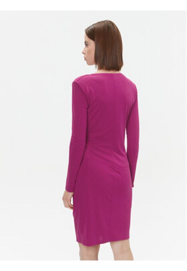 Fracomina Sukienka koktajlowa FQ23WD1007W62601 Różowy Slim Fit. Kolor: różowy. Materiał: syntetyk. Styl: wizytowy