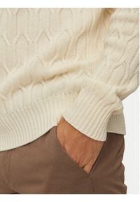 United Colors of Benetton - United Colors Of Benetton Golf 1344U201P Écru Regular Fit. Typ kołnierza: golf. Materiał: wełna #5