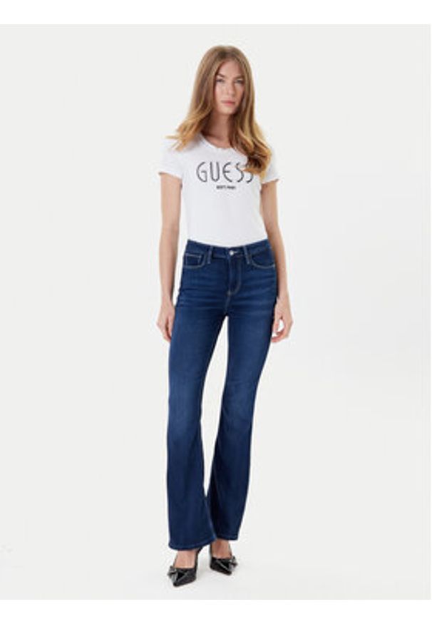 Guess Jeansy W5YA0L D0782 Niebieski Flare Fit. Kolor: niebieski
