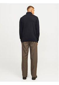 Jack & Jones Golf Basic 12258051 Czarny Regular Fit. Typ kołnierza: golf. Kolor: czarny. Materiał: bawełna #3