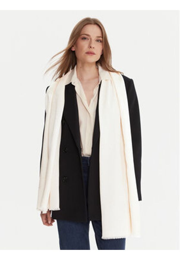 Marella Szal Volga 2413541037 Beżowy. Kolor: beżowy. Materiał: wiskoza