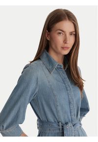 Marella Sukienka jeansowa Giambo 2613221024 Niebieski Regular Fit. Kolor: niebieski. Materiał: bawełna #5