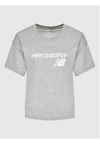 New Balance T-Shirt Stacked WT03805 Szary Relaxed Fit. Kolor: szary. Materiał: bawełna #5