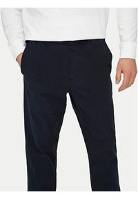 Only & Sons Chinosy Linus 22029765 Granatowy Tapered Fit. Kolor: niebieski. Materiał: bawełna #5