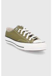 Converse Tenisówki kolor zielony. Nosek buta: okrągły. Zapięcie: sznurówki. Kolor: zielony. Materiał: guma #5