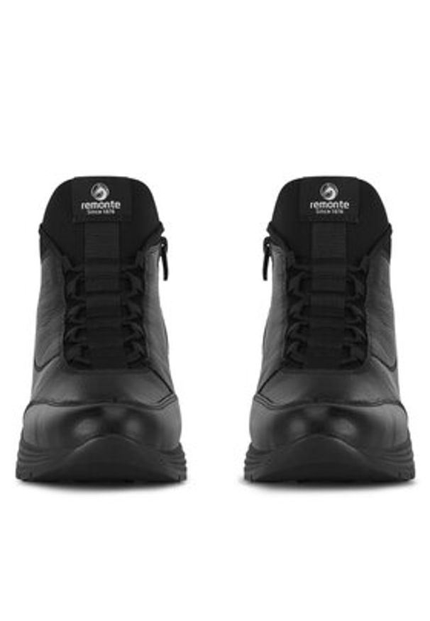 Remonte Trzewiki D6679-02 Czarny. Kolor: czarny. Materiał: skóra