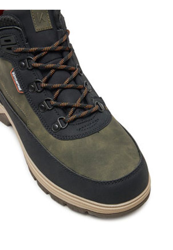 Kimberfeel Trapery Ben Khaki. Kolor: brązowy. Materiał: skóra