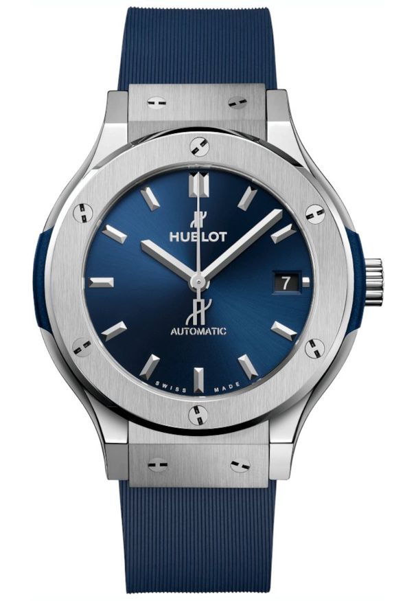 Zegarek HUBLOT 38 MM Classic Fusion 565.NX.7170.RX. Materiał: guma. Styl: elegancki