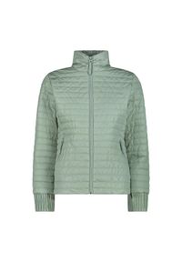 Damska kurtka puchowa CMP. Kolor: niebieski, wielokolorowy, zielony. Materiał: puch. Sport: turystyka piesza #1