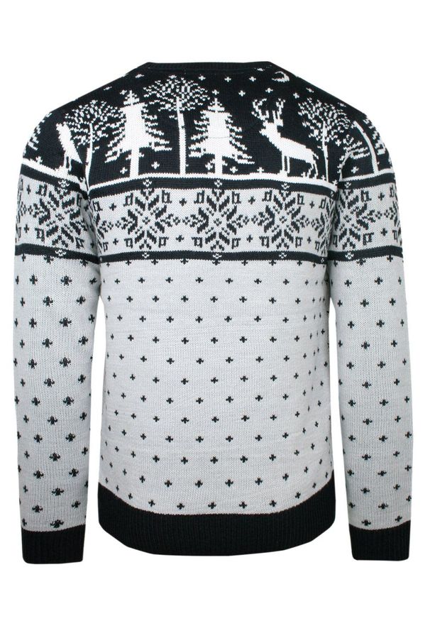 Świąteczny Sweter w Norweski Wzór - Brave Soul. Materiał: akryl. Styl: wizytowy