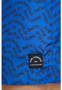 Karl Lagerfeld szorty kąpielowe kolor granatowy. Kolor: niebieski. Materiał: tkanina #3