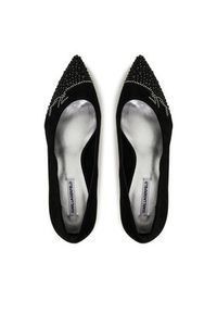 Karl Lagerfeld - KARL LAGERFELD Czółenka Sienna Signature Pump KL32712 Czarny. Kolor: czarny. Materiał: zamsz, skóra #6