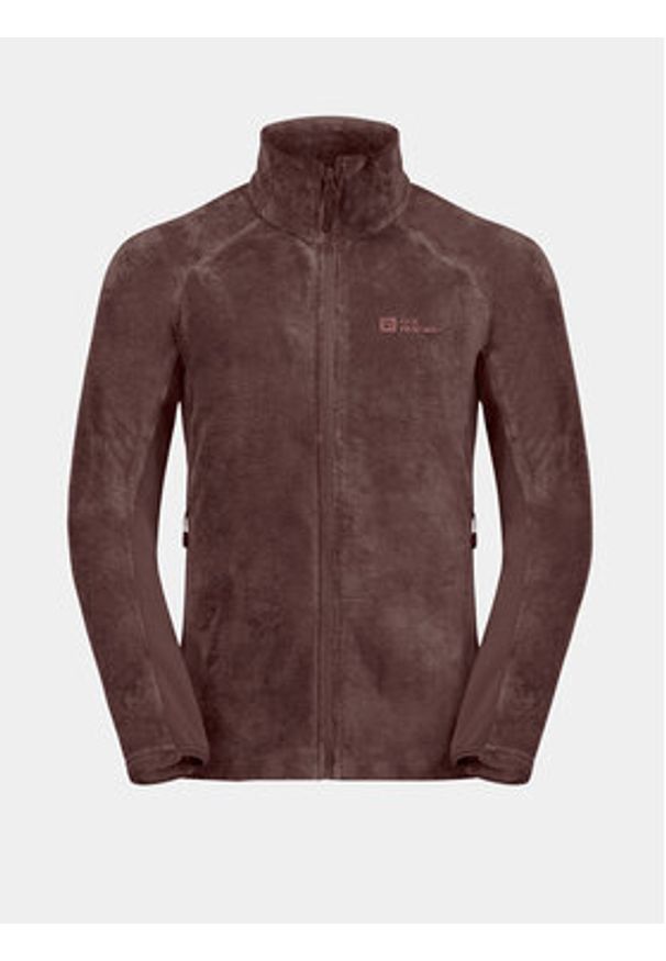 Jack Wolfskin Polar Rotwand Fz 1711421 Bordowy Regular Fit. Kolor: czerwony. Materiał: syntetyk