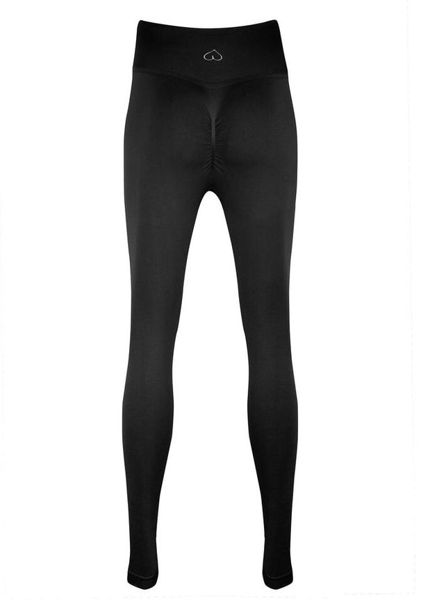 BESHAPED - Legginsy fitness damskie Beshaped Gym Queen modelujące. Kolor: czarny. Materiał: nylon. Sport: fitness