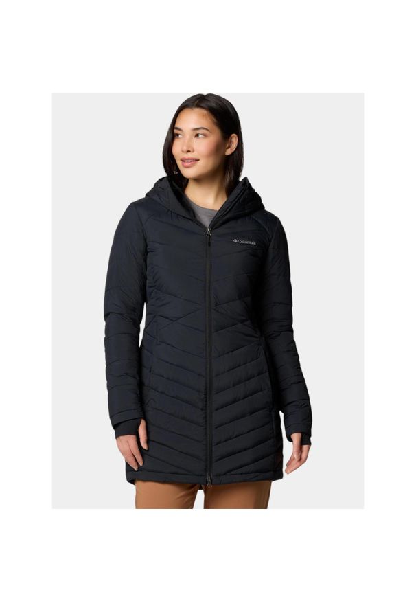 columbia - Płaszcz Zimowy Damski Columbia Joy Peak II Mid. Kolor: czarny. Technologia: Omni-Heat (Columbia). Sezon: zima. Sport: turystyka piesza