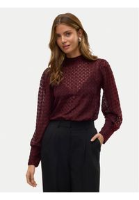 Vero Moda Bluzka Becca 10302894 Fioletowy Regular Fit. Kolor: fioletowy. Materiał: syntetyk