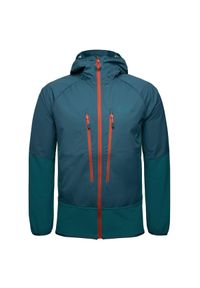 Kurtka softshell męska Jack Wolfskin Alpspitze Hoody. Kolor: niebieski. Materiał: softshell. Sport: turystyka piesza #1
