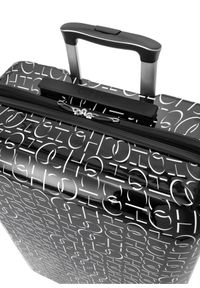 Ochnik - Walizka średnia na kółkach. Kolor: czarny. Materiał: kauczuk, materiał, guma, poliester #5